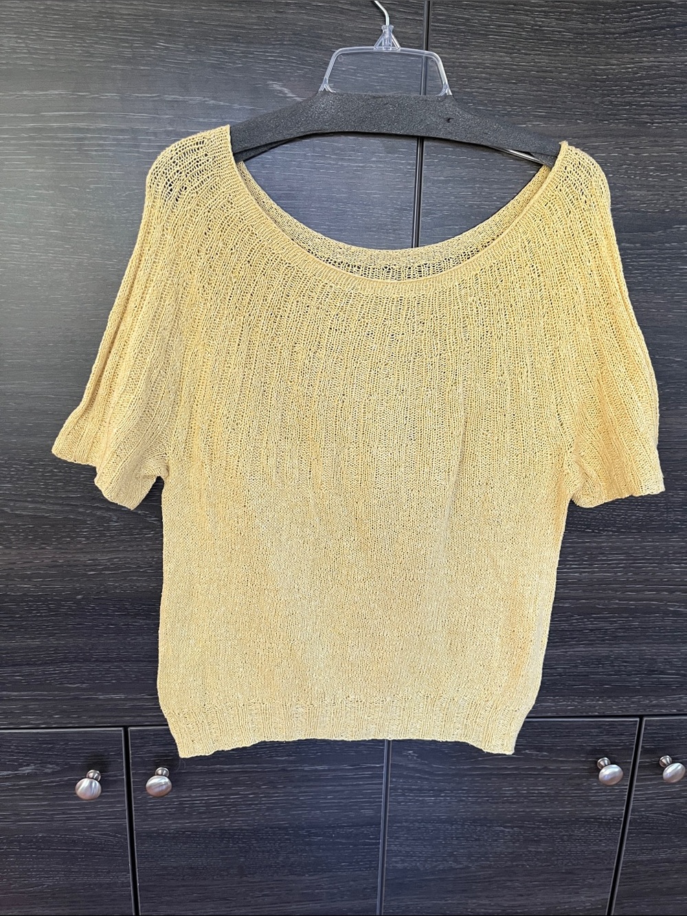 Handknit Silk Sweater L